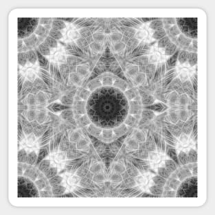 Magical black and white mandala 001 Sticker